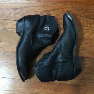 80’s Leather Ankle Cowboy Boots